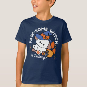 Junghunde im Training - Niedlicher Halloween-Hund T-Shirt