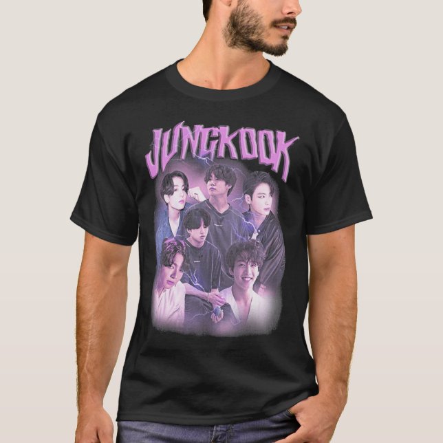 Jungkook Bangtan Boys Vintag Classic T - Shirt (Vorderseite)