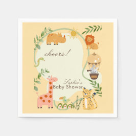 Jungle Animal Safari Adventure Awaits Serviette