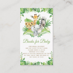 Jungle Animal Safari Grünbücher für Baby Begleitkarte