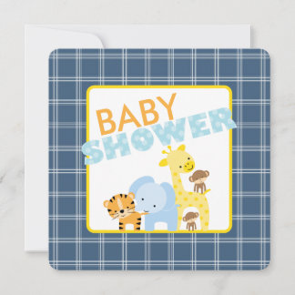 Jungle Animals Baby Shower Einladungen