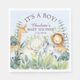 Jungle Animals Boys Baby Duschpapier Napkins Serviette