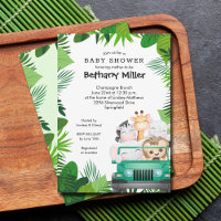 Jungle Animals Safari Baby Dusche