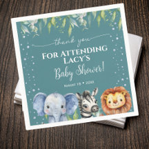 Jungle Animals Safari Baby Dusche