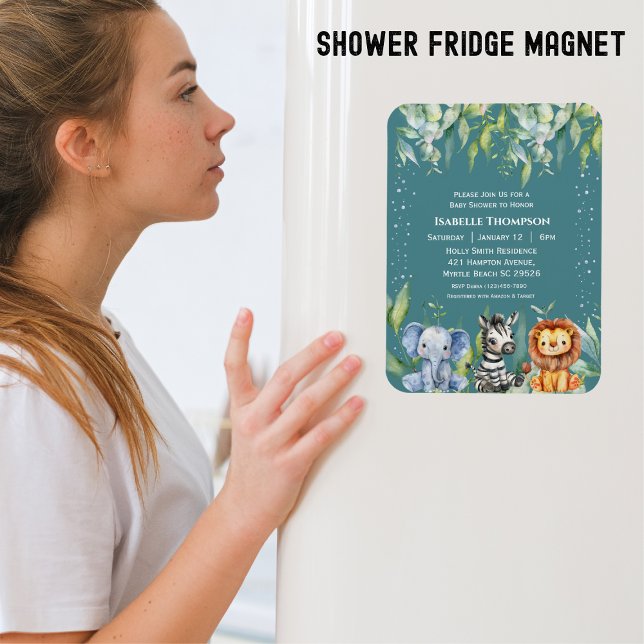 Jungle Animals Safari Baby Duwer Gender Neutral Magnet (Von Creator hochgeladen)