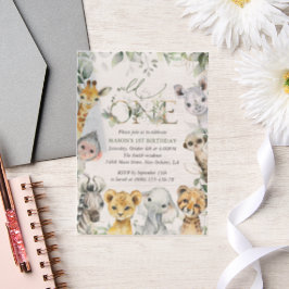 Jungle Animals, Safari, Wild One, First Birthday