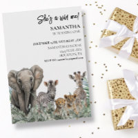 Jungle Animals Wild One Birthday Safari Party