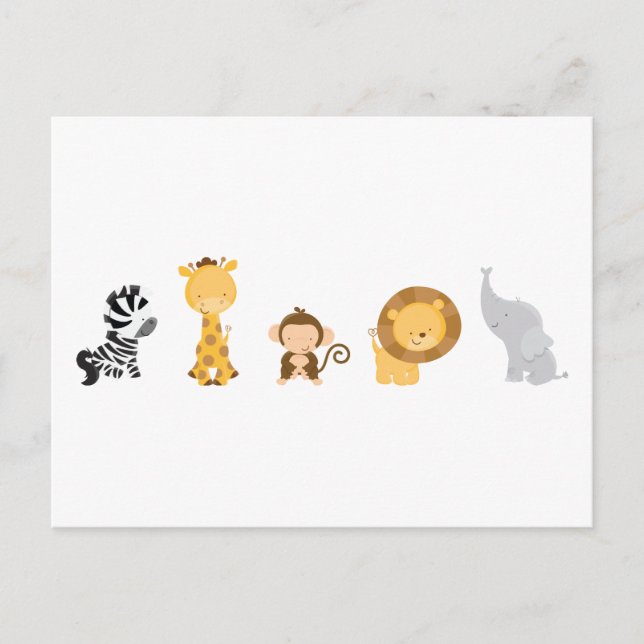 Jungle Babies Postkarte (Vorderseite)