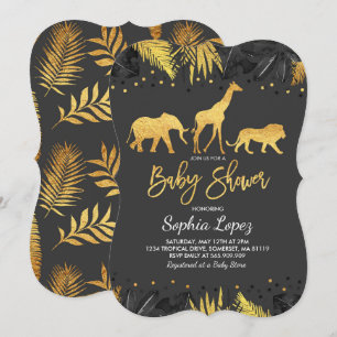 Jungle Baby Dusche Einladung Tropical Baby Dusche