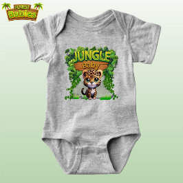 Jungle Baby Leopard, Niedlich Wildlife Kitty Cat � Baby Strampler