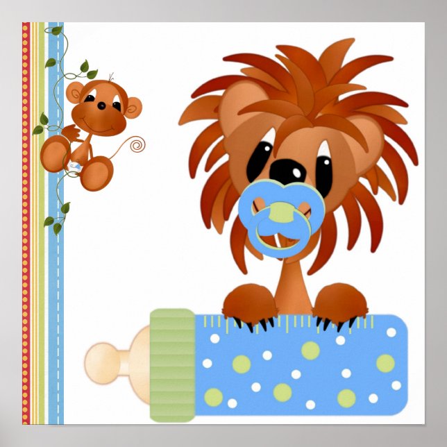 Jungle Babys Print Poster (Vorne)