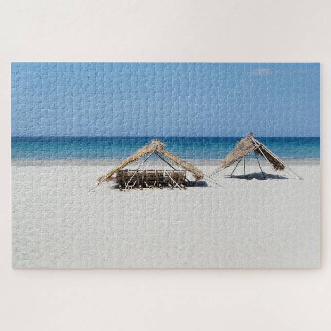 Jungle Beach Huts Puzzle (Horizontal)
