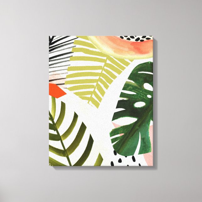 Jungle Beat Tropical Greenerity Leinwanddruck (Vorderseite)