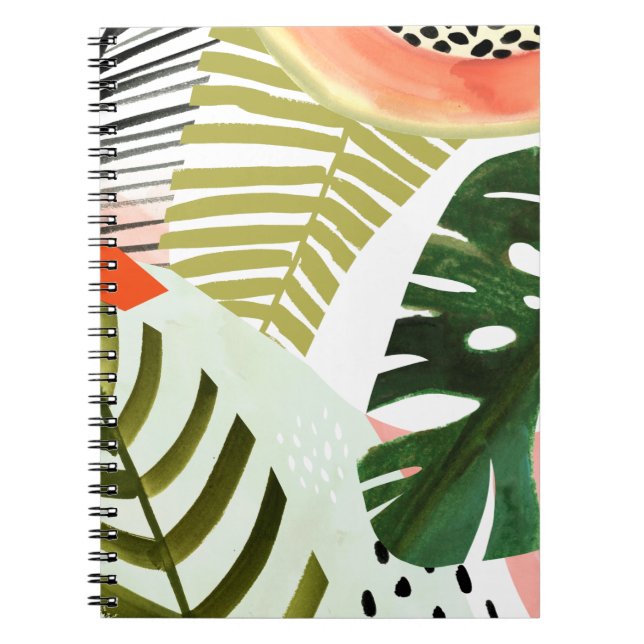 Jungle Beat Tropical Greenerity Notizblock (Vorderseite)