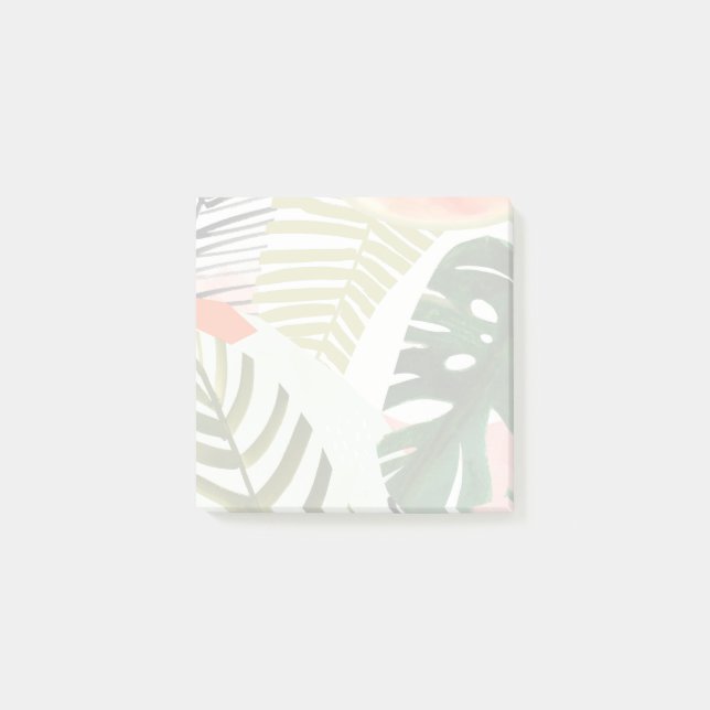 Jungle Beat Tropical Greenerity Post-it Klebezettel (Vorderseite)