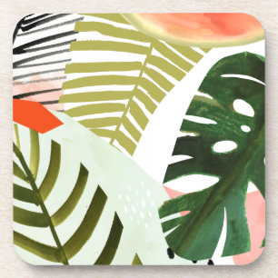 Jungle Beat Tropische Vegetation Getränkeuntersetzer