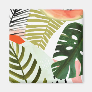 Jungle Beat Tropische Vegetation Magnet