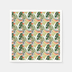 Jungle Beat Tropische Vegetation Serviette