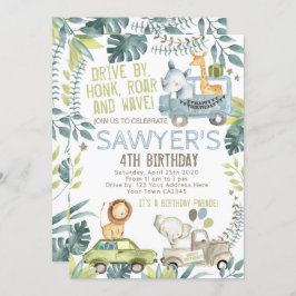 Jungle Birthday Parade Einladung
