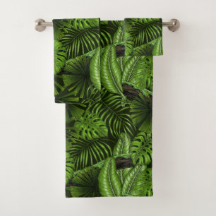 Jungle-Blätter Badhandtuch Set
