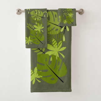 Jungle Blätter Case-Mate iPhone 14 Pro Max Fall Badhandtuch Set
