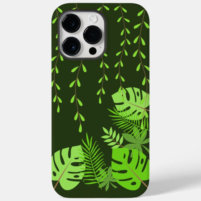 Jungle Blätter Case-Mate iPhone 14 Pro Max Fall Hülle (Rückseite)