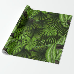 Jungle-Blätter Geschenkpapier