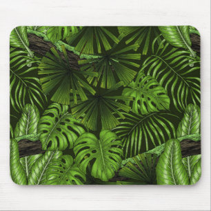Jungle-Blätter Mousepad