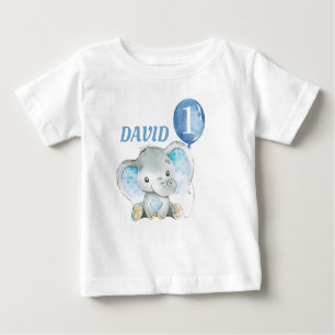 Jungle Blue Baby Boy Geburtstag Baby T-shirt