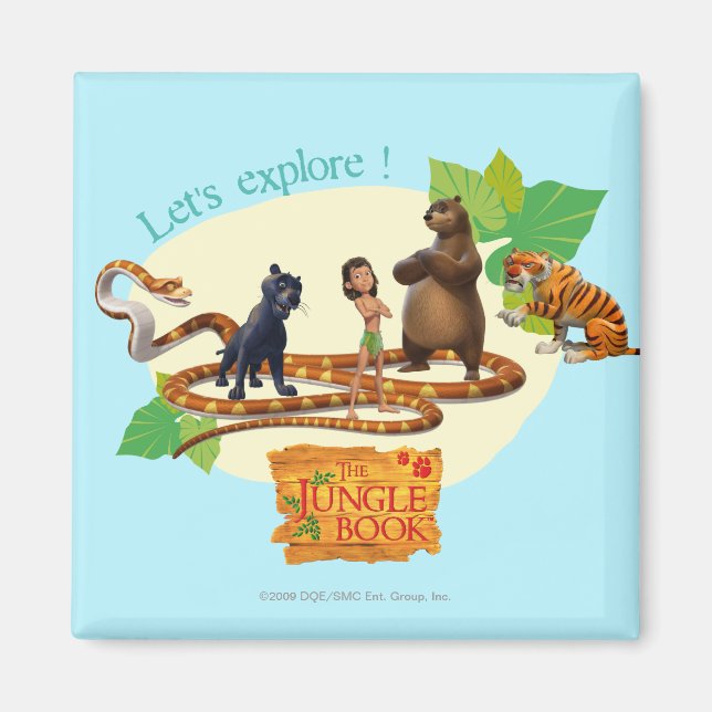 Jungle Book Group Shot 4 Magnet (Vorne)
