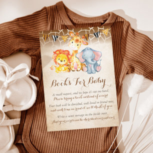 Jungle Book Request Card, Elephant Books for Baby Begleitkarte