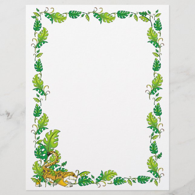 Jungle Border Stationery (Vorderseite)