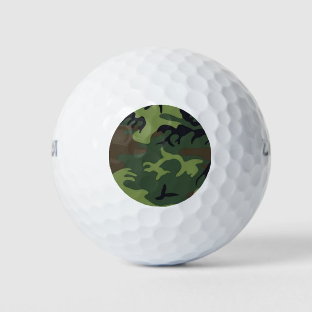 Jungle-Camouflage Golfball (Vorderseite)