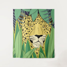 Jungle Cat #4 Large Wandteppich