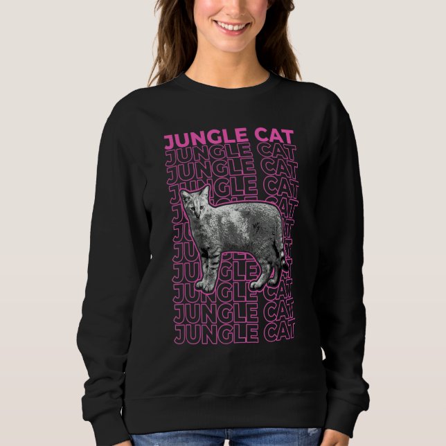 Jungle Cat Pastel Aesthetic Sweatshirt (Vorderseite)