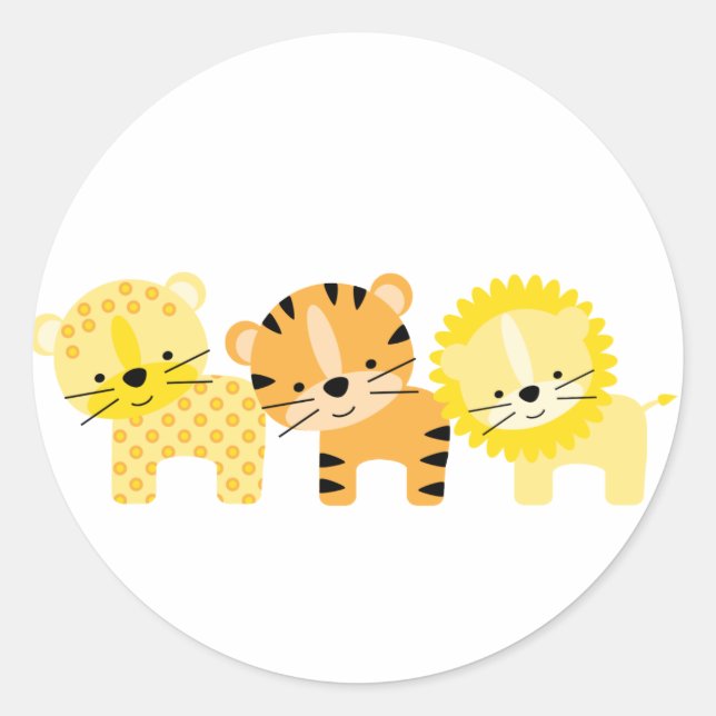 Jungle Cat Umschlag Aufkleber (Vorderseite)