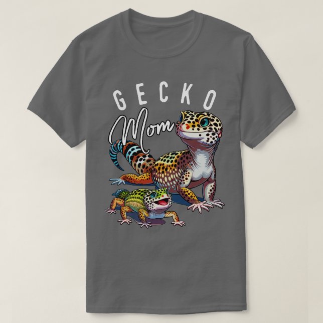 Jungle Chic MAMA Deine wilde Seite mit Leopard Gec T-Shirt (Design vorne)