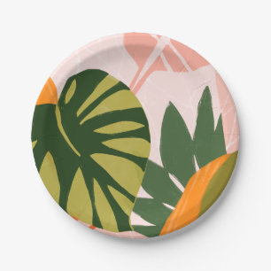 Jungle Collage I Pappteller