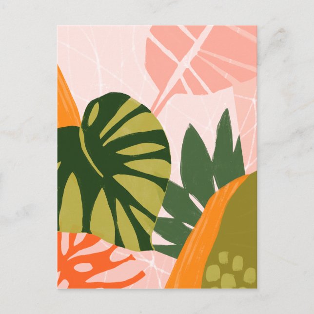 Jungle Collage I Postkarte (Vorderseite)