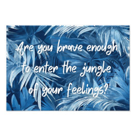 Jungle Design und motivierend Poster