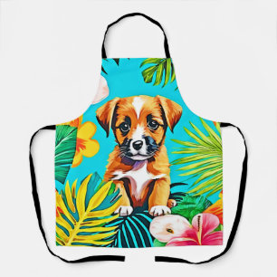 Jungle Dog Art Schürze
