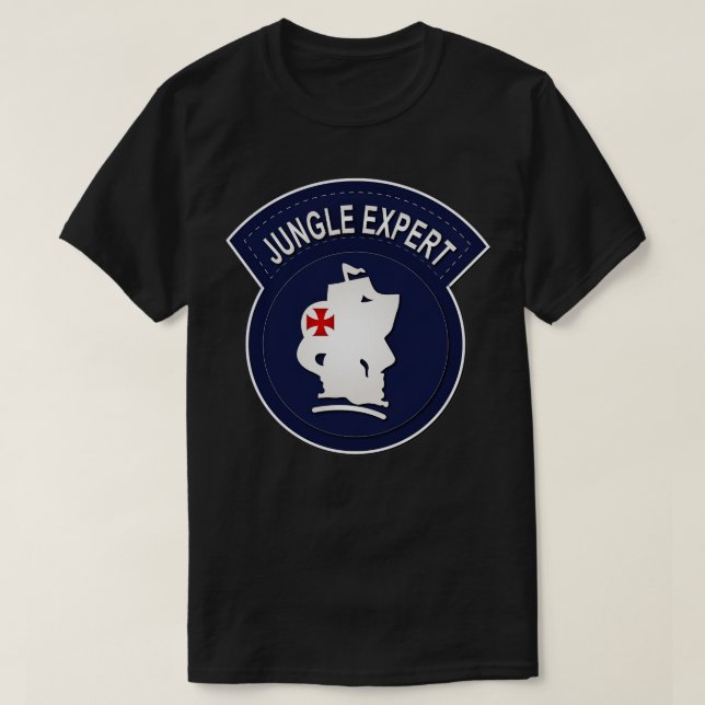 Jungle Expert Abzeichen T-Shirt (Design vorne)