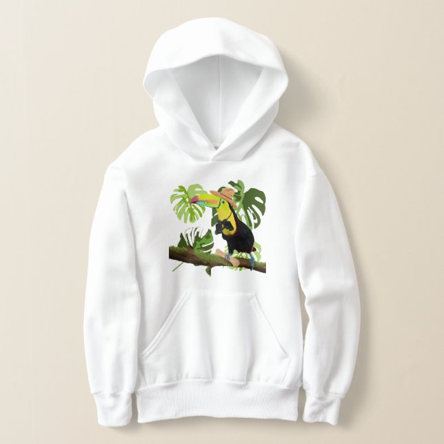 Jungle Explorer Toucan Bird Hoodie (Ablage )