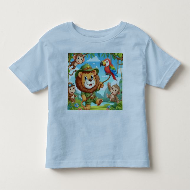 Jungle Explorer's Adventure Kleinkind T-shirt (Vorderseite)