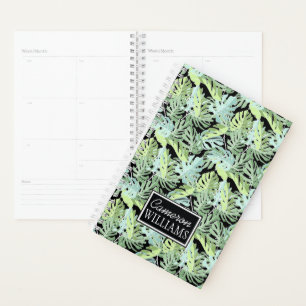 Jungle Floral Pattern Name hinzufügen Planer
