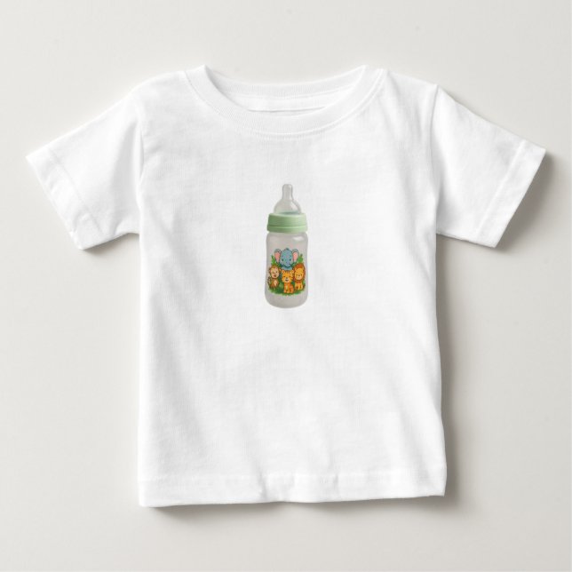 Jungle Friends Baby Bottle Baby T-shirt (Vorderseite)