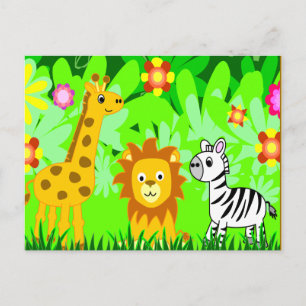 Jungle Friends Postkarte