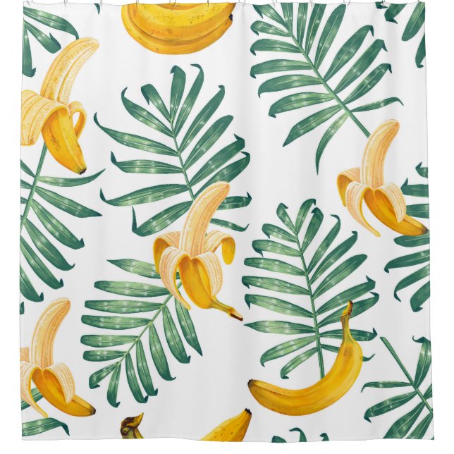 Jungle Fruits: Lebhaft Vintag Duschvorhang (Vorderseite)