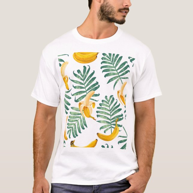 Jungle Fruits: Lebhaft Vintag T-Shirt (Vorderseite)