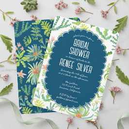 Jungle Garden Watercolor Custom BRIDAL SHOWER Einladung